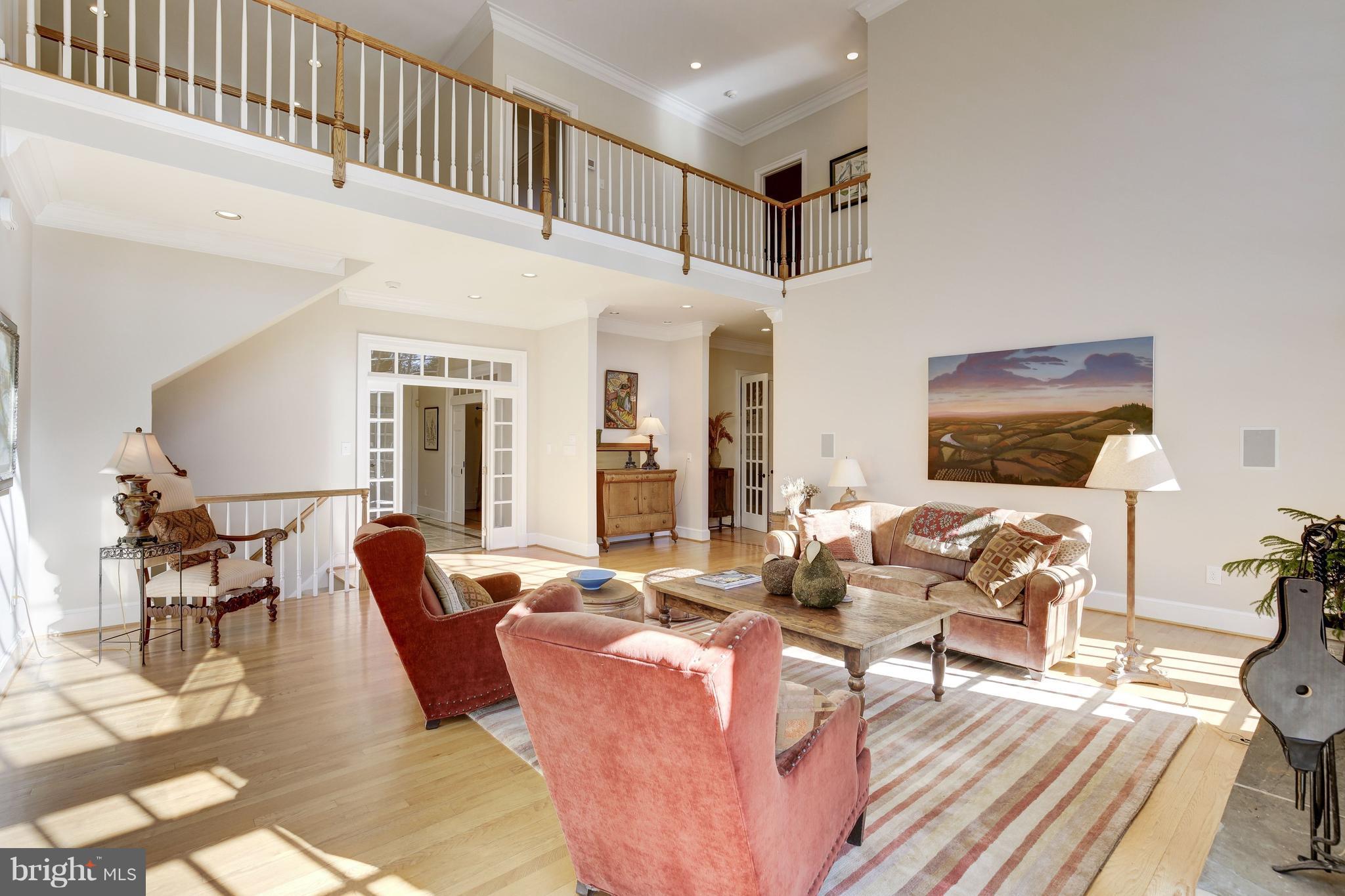 6710 Greentree Road Bethesda, MD 20817 - Photo 14 of 44 Upper level overlooks this gorgeous space