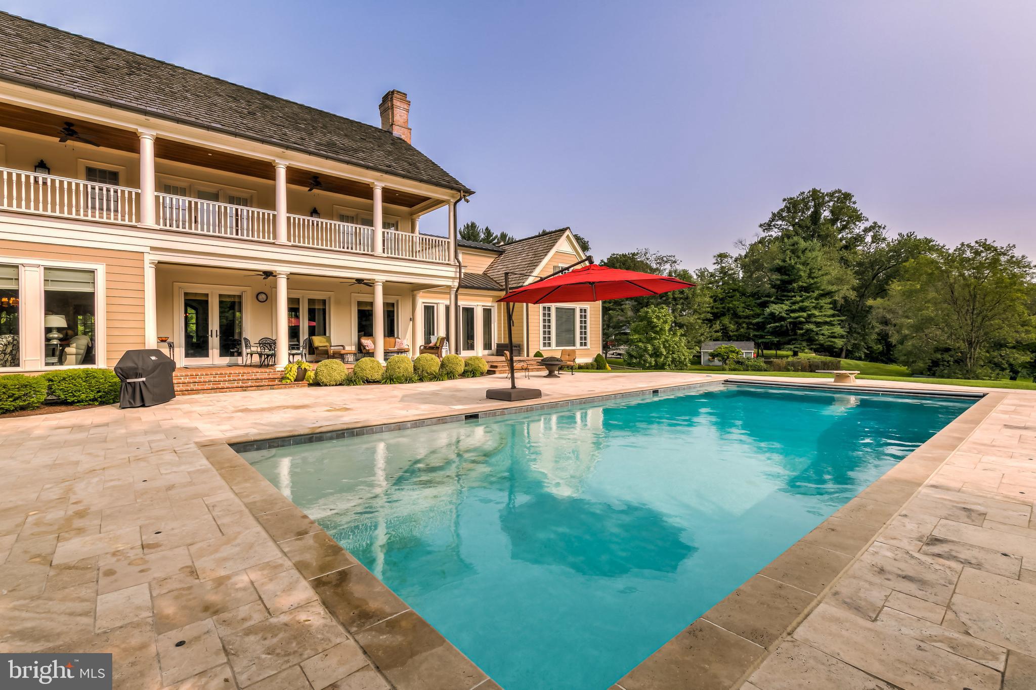 16650 Remare Road Monkton, MD 21111 - Photo 52 of 63 Heated Pool & Travertine Patios