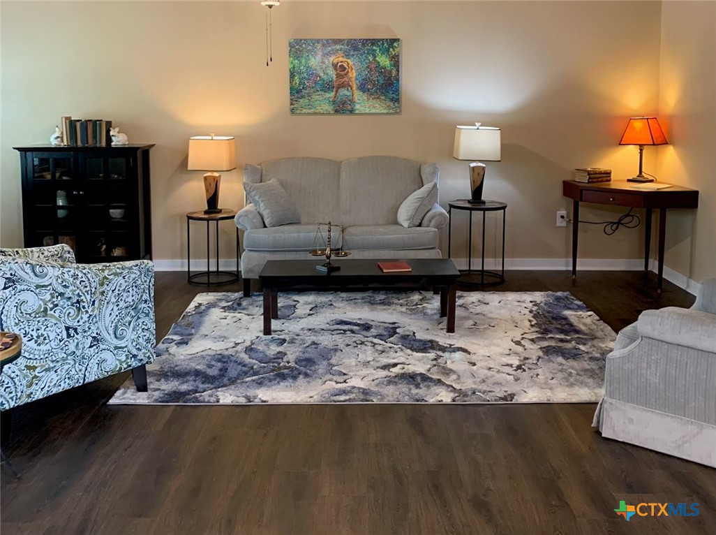 952 Fannin Loop Temple, TX 76501 - Photo 4 of 17 a living room with furniture and a lamp