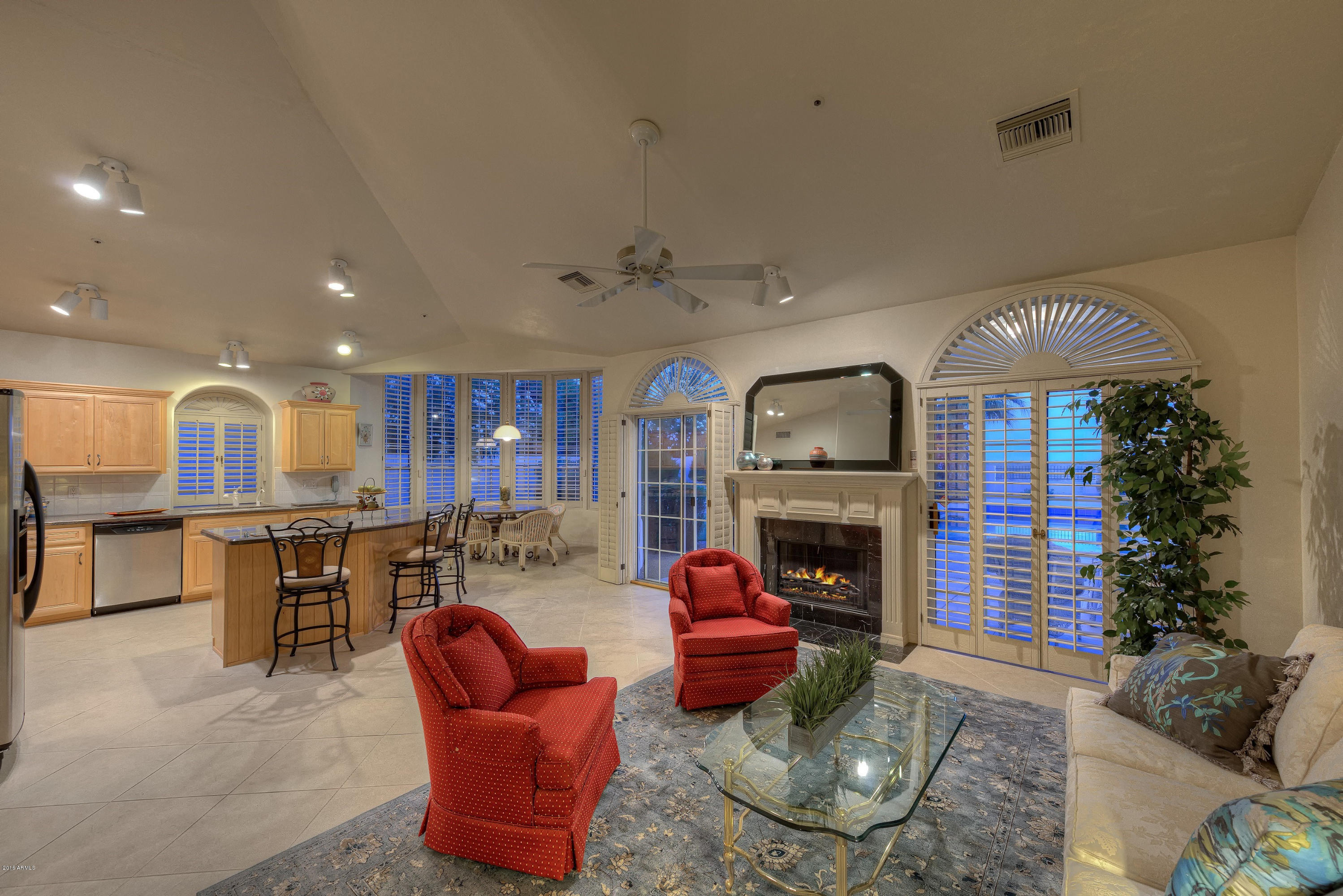 10135 East Doubletree Ranch Road Scottsdale, AZ 85258 - Photo 7 of 29 007_Family Room and Kitchen
