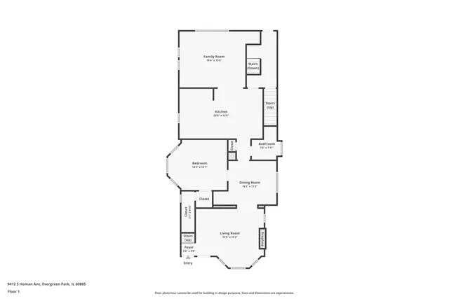 $499,700 | 9412 South Homan Avenue, Evergreen Park, IL 60805