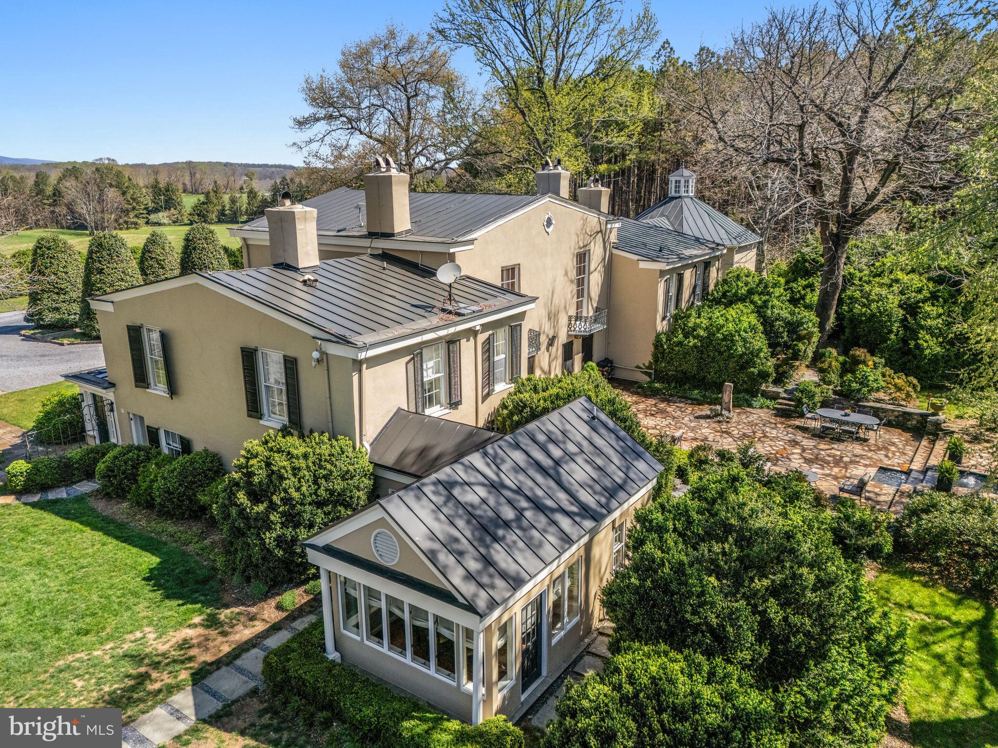 3252 Winchester Road Delaplane, VA 20144 - Photo 50 of 74 a aerial view of a house next to a yard