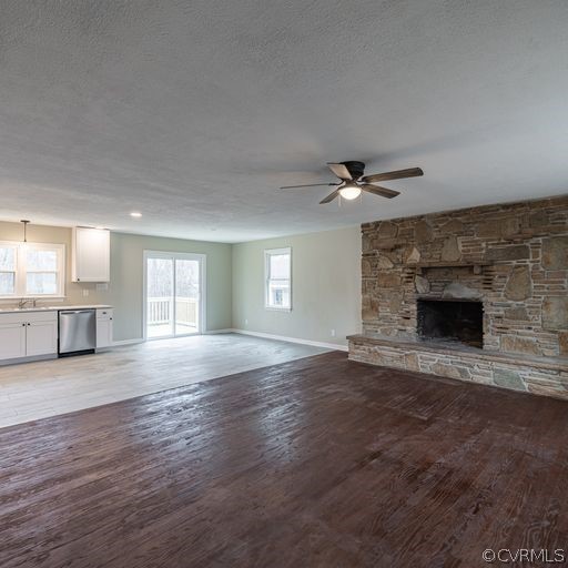 1814 Lockett Road Rice, VA 23966 - Photo 3 of 21 a view of an empty room with a fireplace and a window