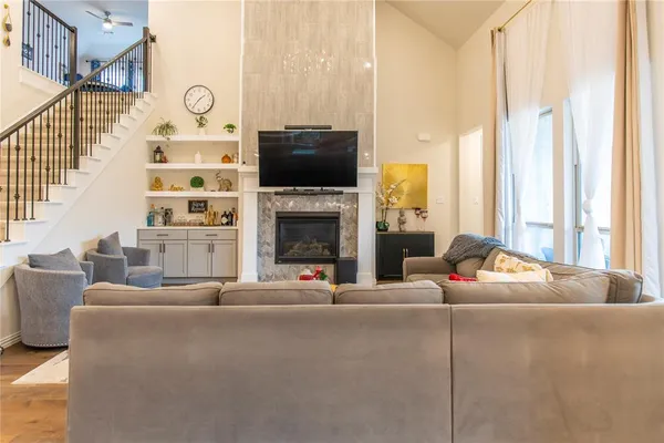 a kitchen with stainless steel appliances a stove and a refrigerator