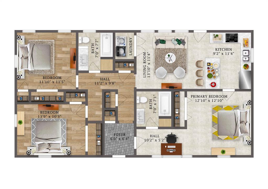 804 Haggard Street Plano, TX 75074 - Photo 40 of 40 a kitchen with a refrigerator and a stove top oven