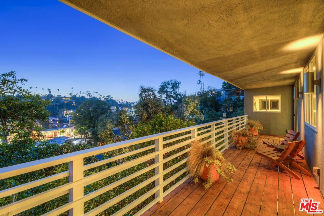 1423 Elevado Street Los Angeles, CA 90026 - Photo 18 of 51 a view of balcony with furniture