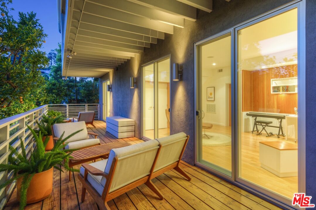 1423 Elevado Street Los Angeles, CA 90026 - Photo 39 of 51 a view of a balcony with furniture