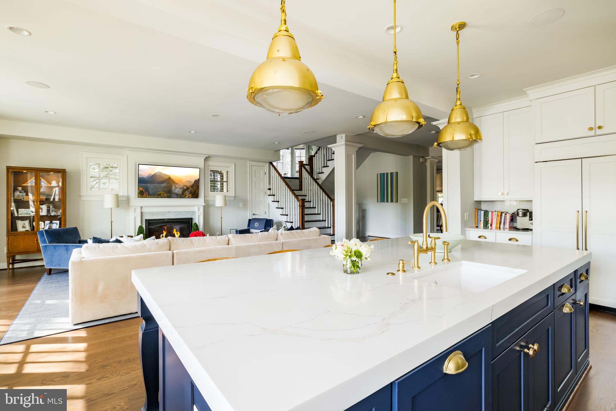 3300 Newark Street Northwest Washington, DC 20008 - Photo 18 of 50 Kitchen Open to Family Room