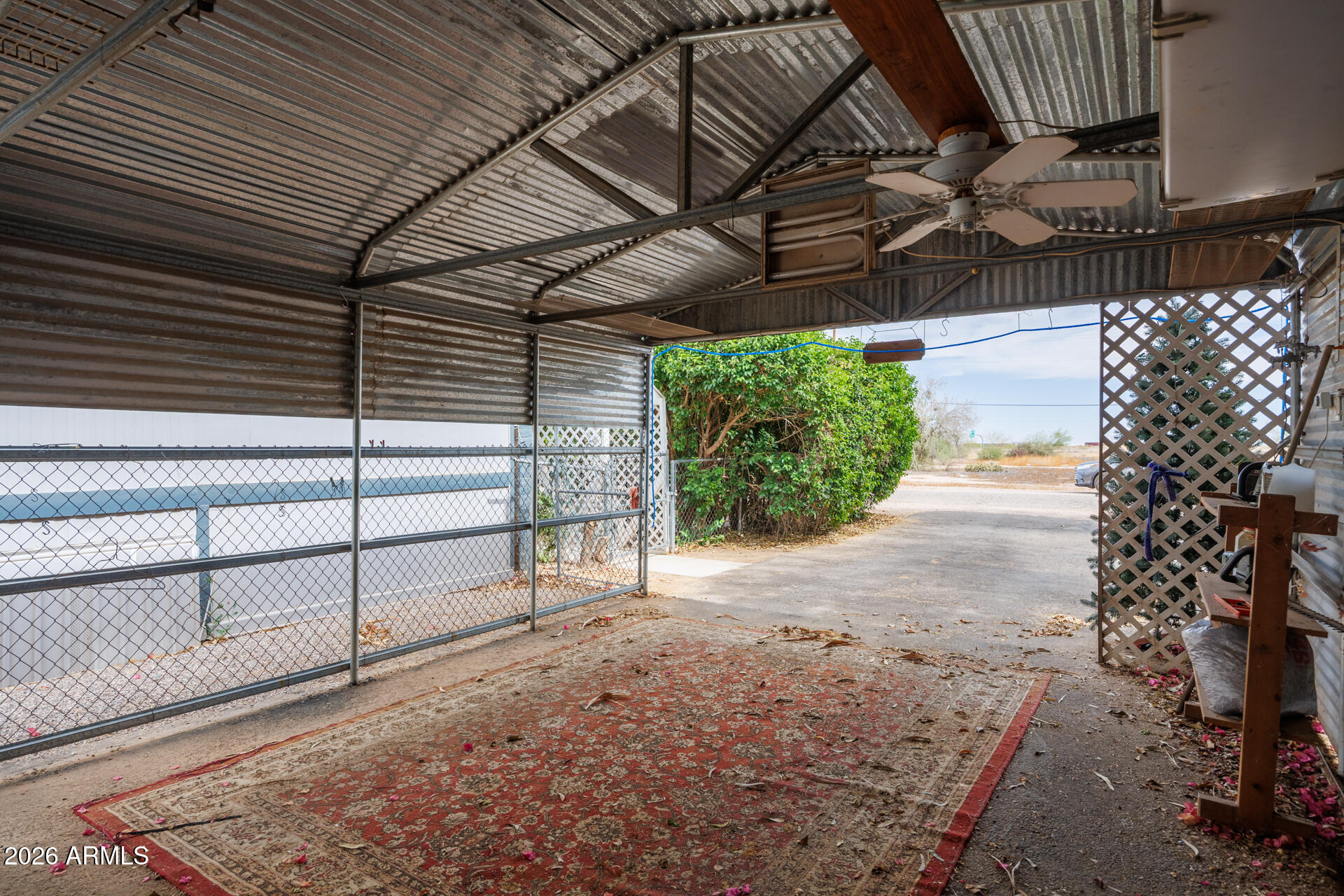 6185 East Monitor Street Picacho, AZ 85141 - Photo 8 of 55 a view of backyard with wooden fence