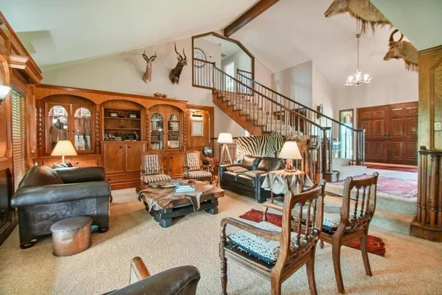 a very nice looking room with a large window