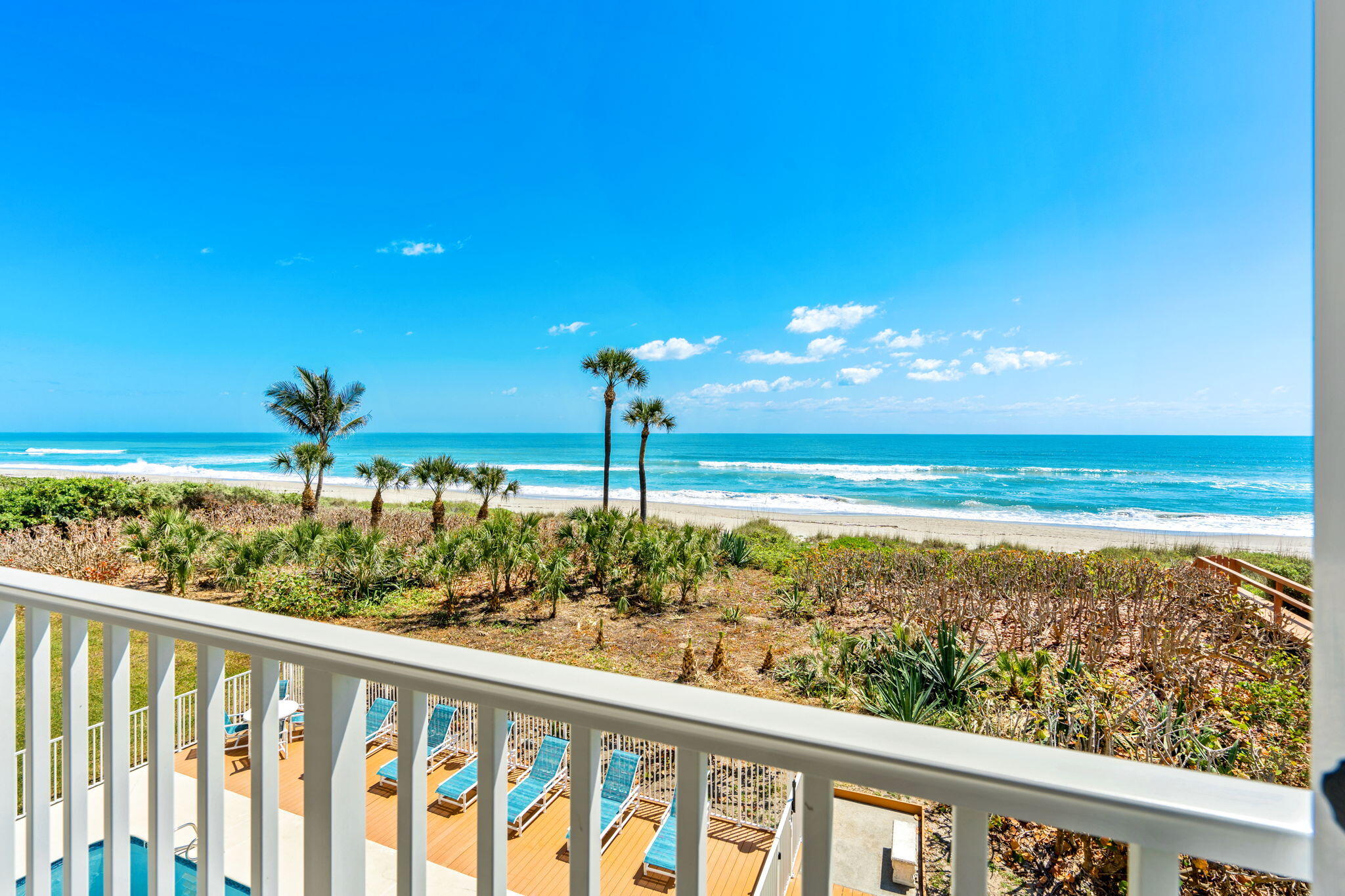 1505 North Hwy A1A, Unit 304 Indialantic, FL 32903 - Photo 1 of 27 a view of a balcony with an ocean view