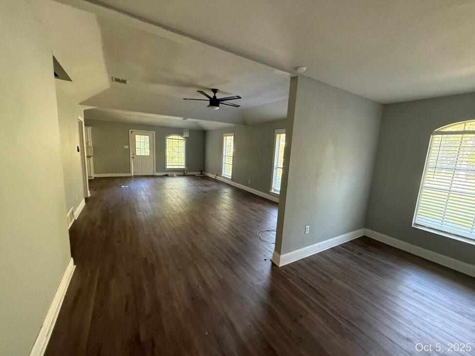 2009 Apache Road Quinlan, TX 75474 - Photo 9 of 19 a view of an empty room with wooden floor and a window