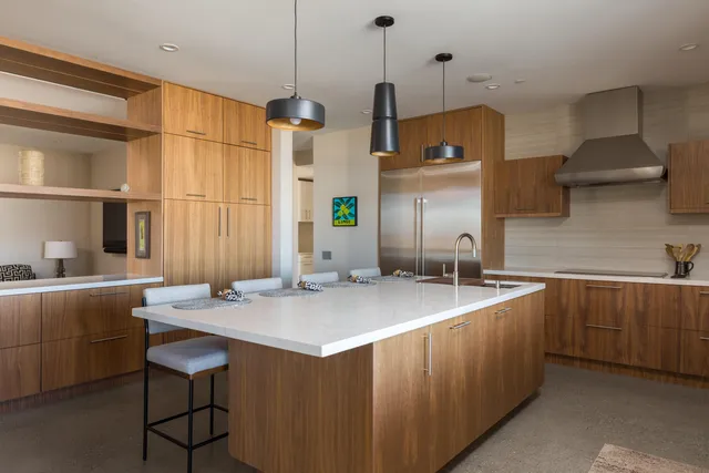 a view of a yard with a large tree