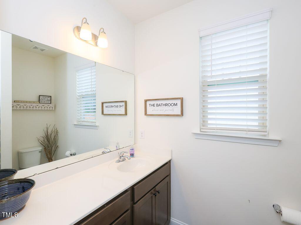 110 Point View Way Franklinton, NC 27525 - Photo 42 of 62 a bathroom with a sink and a mirror