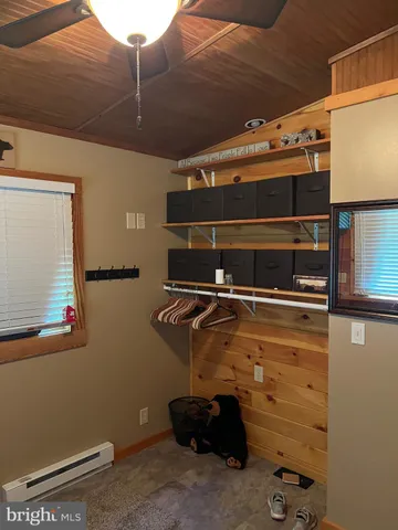 a view of a garden from a yard