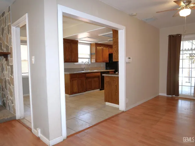 a view interior of the house and kitchen view