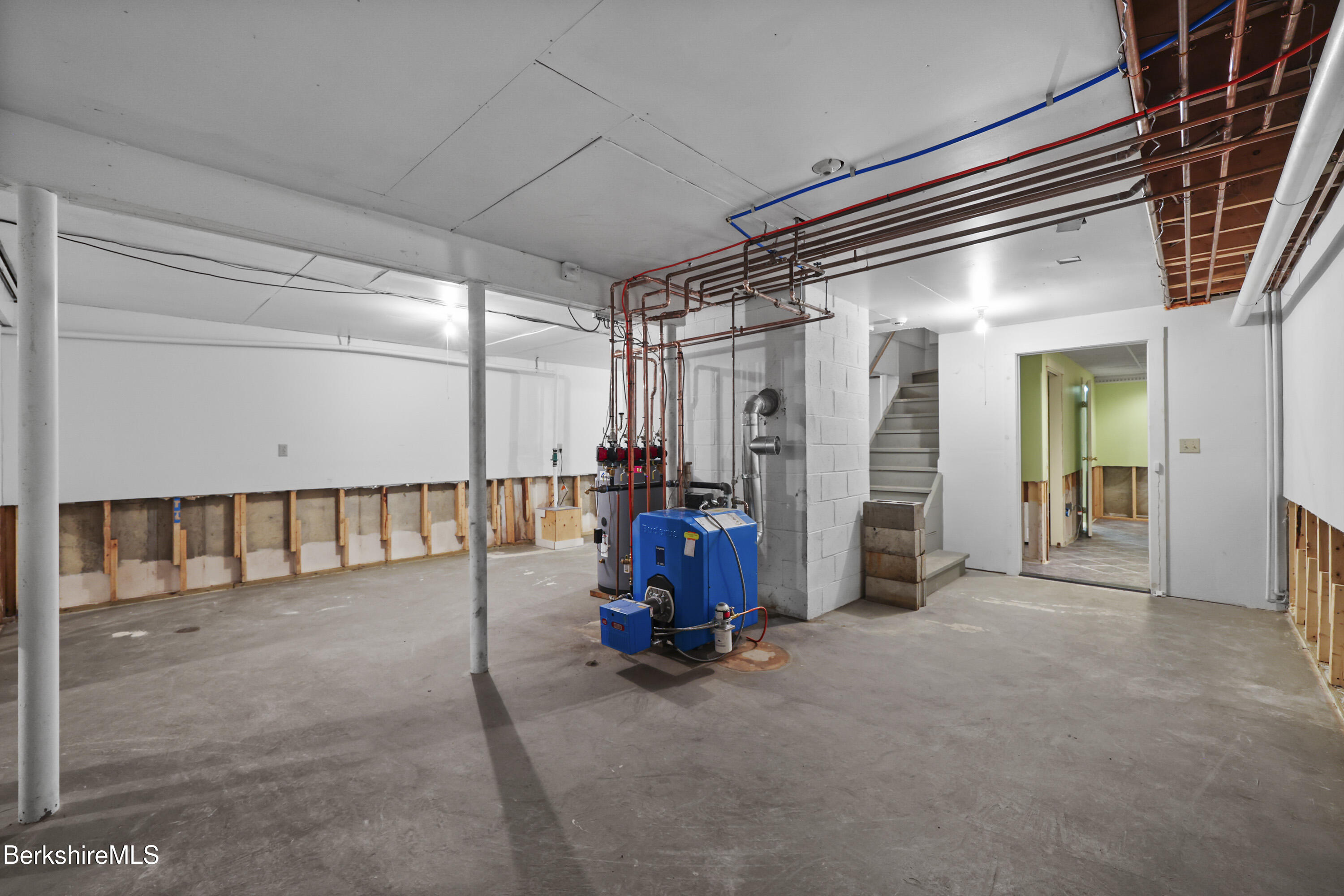 36 Glendale Road Stockbridge, MA 01262 - Photo 23 of 35 Lower Level stairs and Heat