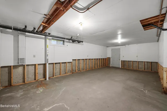 a view of a room with racks