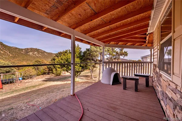 a view of a roof deck