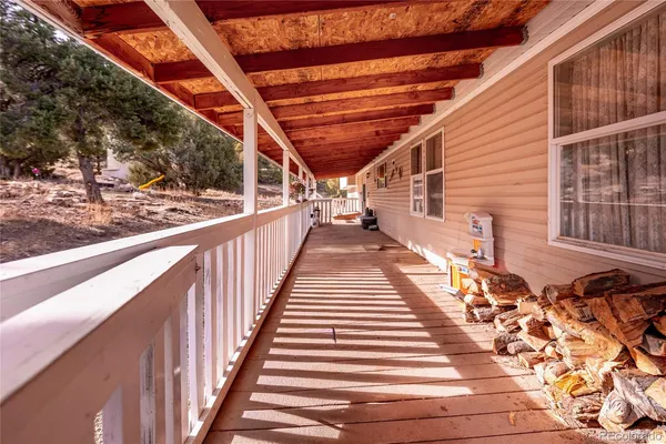 a view of a balcony