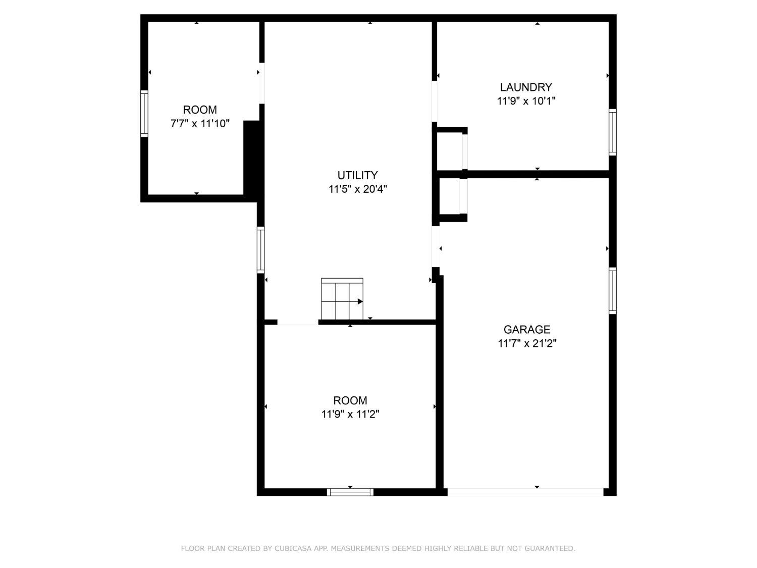 4339 Harding Avenue Cheviot, OH 45211 - Photo 19 of 19 Basement and Garage Level~ Dimensions in rendering are estimated.