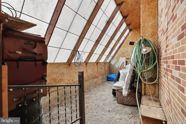 a view of storage and utility room