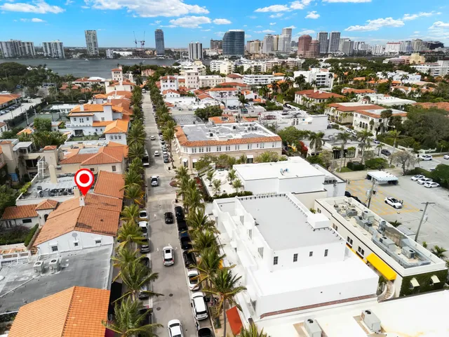 an aerial view of a houses