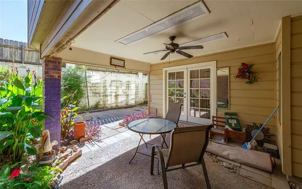 a outdoor space with furniture