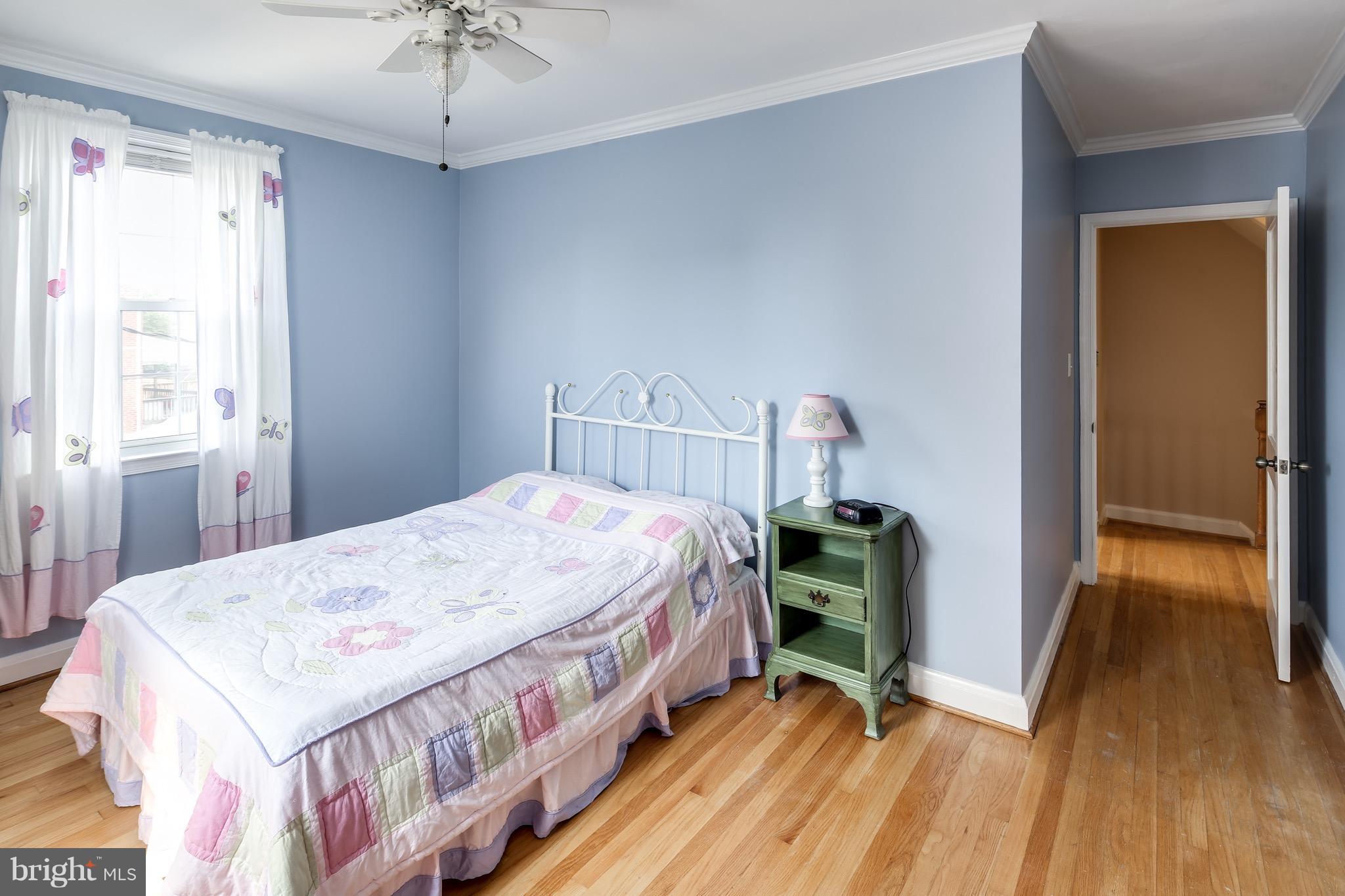 1611 Feldbrook Road Towson, MD 21286 - Photo 20 of 27 Bedroom Two w/ Hardwood & Lots of Light