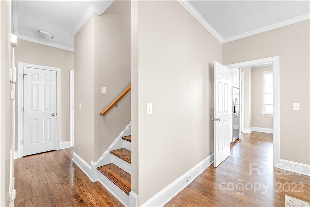 2208 Club Road Charlotte, NC 28205 - Photo 15 of 25 a view of an entryway with wooden floor