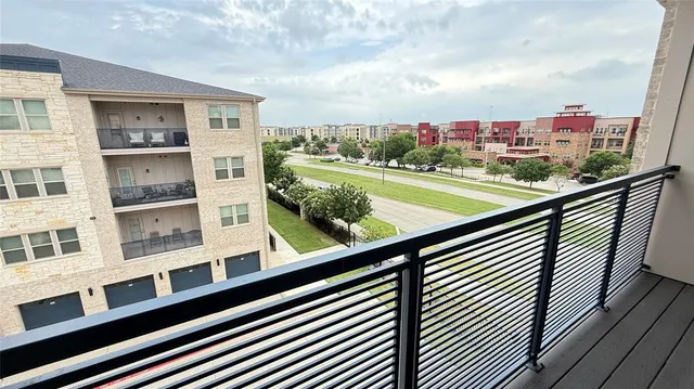 a city view from balcony