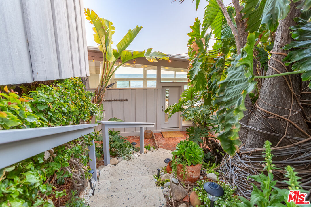 24246 Malibu Road Malibu, CA 90265 - Photo 19 of 20 a view of a small yard next to a large window