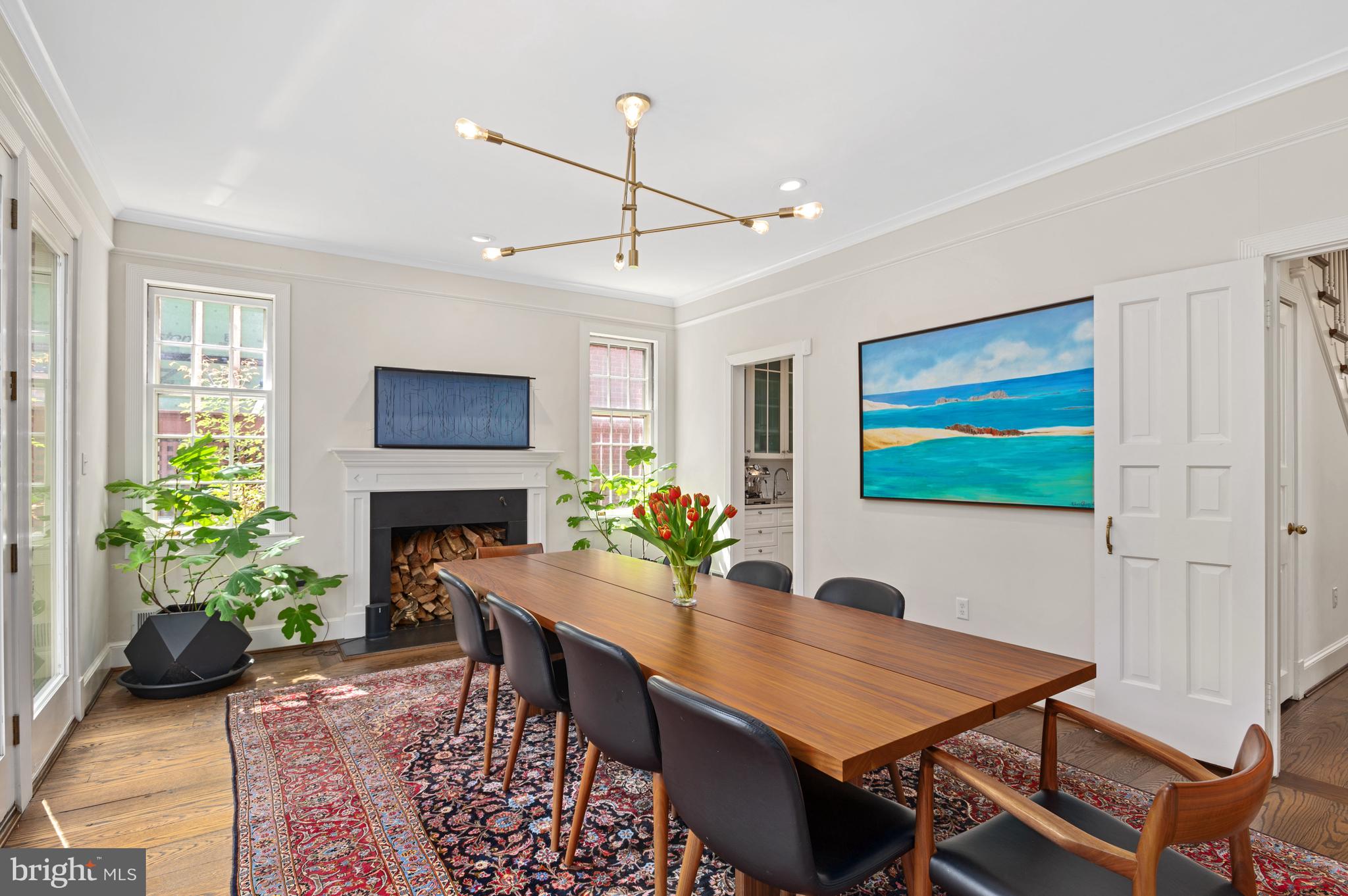 2468 Belmont Road Northwest Washington, DC 20008 - Photo 10 of 49 Dining Room overlooking pool
