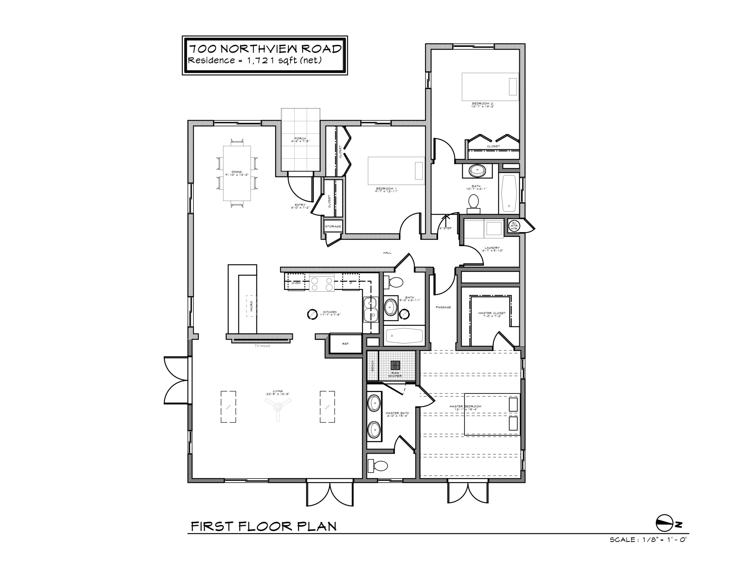 700 Northview Road Santa Barbara, CA 93105 - Photo 21 of 21 Floor Plan-700 Northview Rd