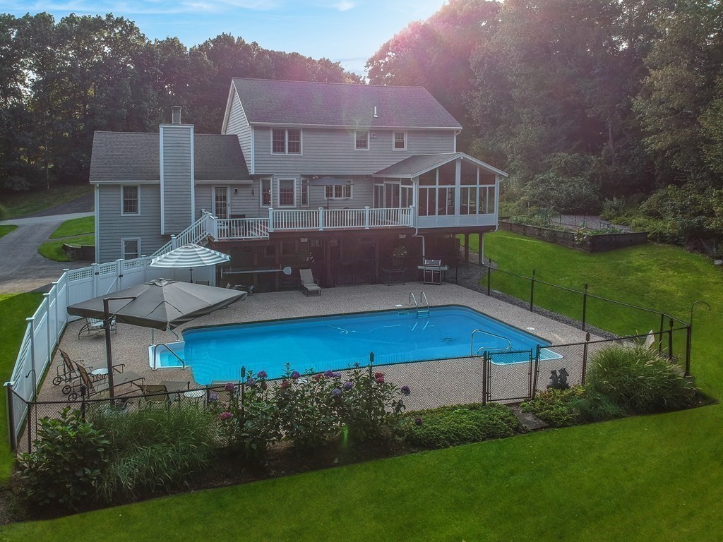5 Judith E Lane Methuen, MA 01844 - Photo 36 of 38 an aerial view of a house with a garden
