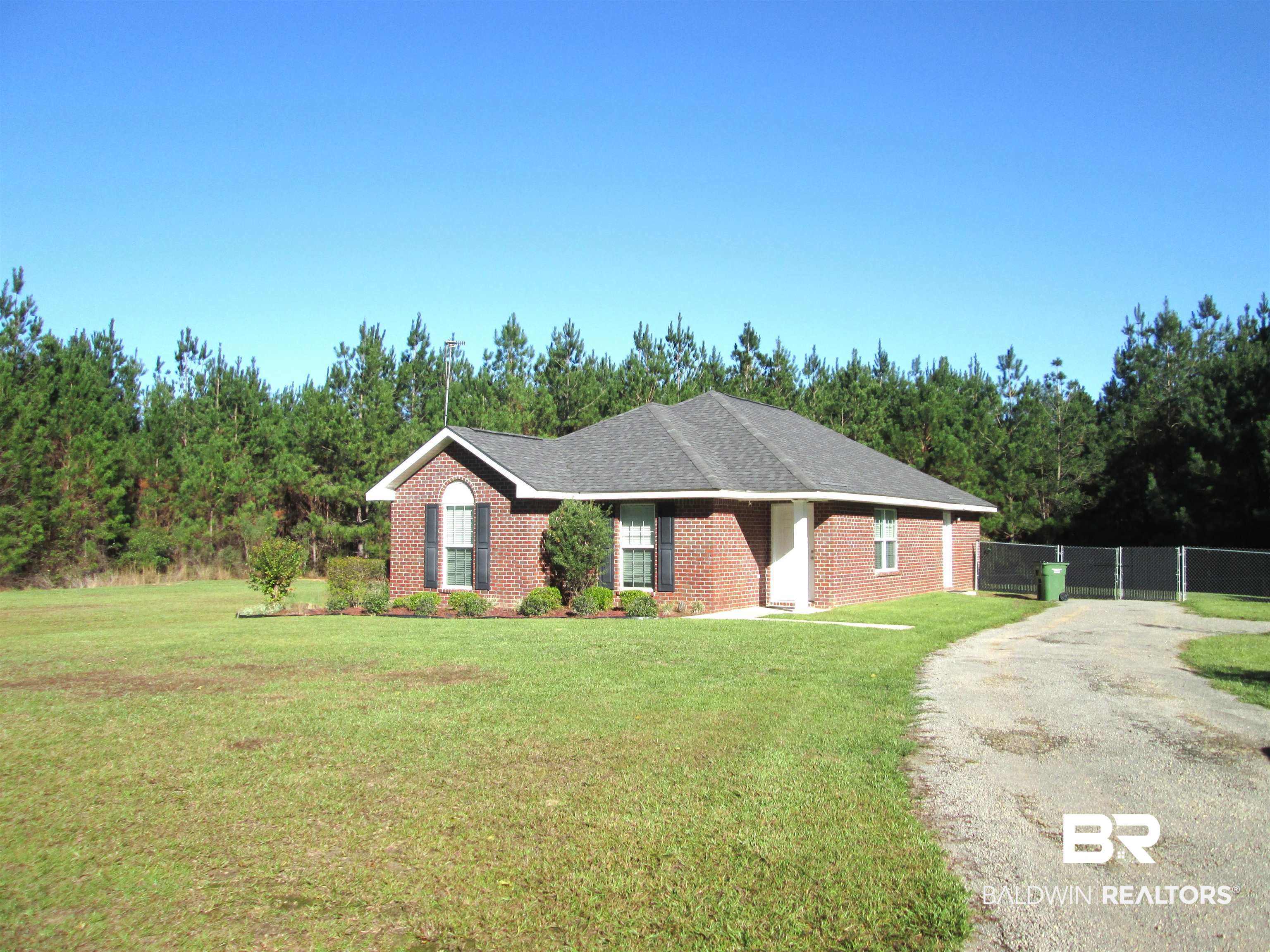 530 Brethren Church Road Fruitdale, AL 36539 - Photo 2 of 24 Ranch-style house with a front yard