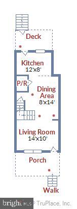 2303 3rd Street Northeast Washington, DC 20002 - Photo 41 of 42 First Floor Floor plan