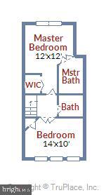 2303 3rd Street Northeast Washington, DC 20002 - Photo 42 of 42 Second Floor Floor plan