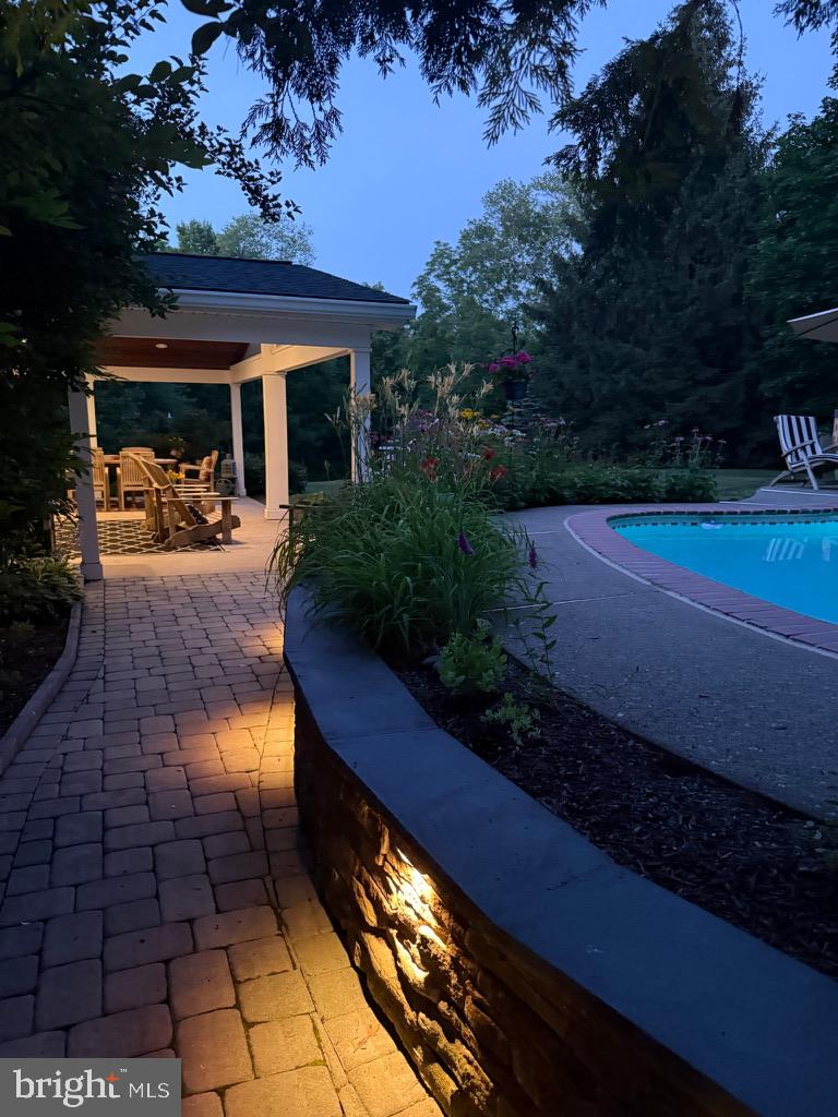 17 Stringer Drive Doylestown, PA 18901 - Photo 68 of 80 Tranquil evening by the poolside.