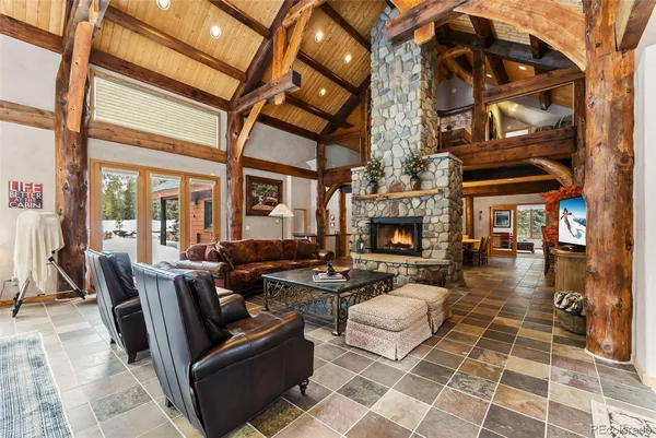a outdoor living space with patio furniture