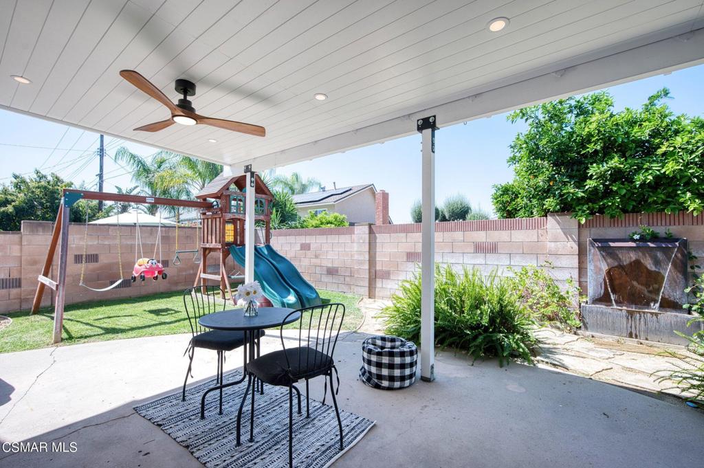 1837 Marcella Street Simi Valley, CA 93065 - Photo 55 of 66 a view of a backyard and a garage