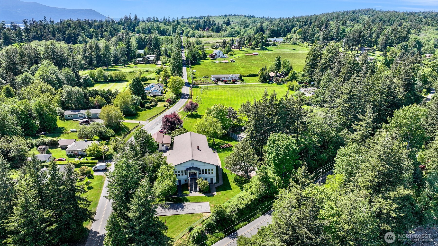 2093 Granger Way Lummi Island, WA 98262 - Photo 26 of 35 an aerial view of a house with yard