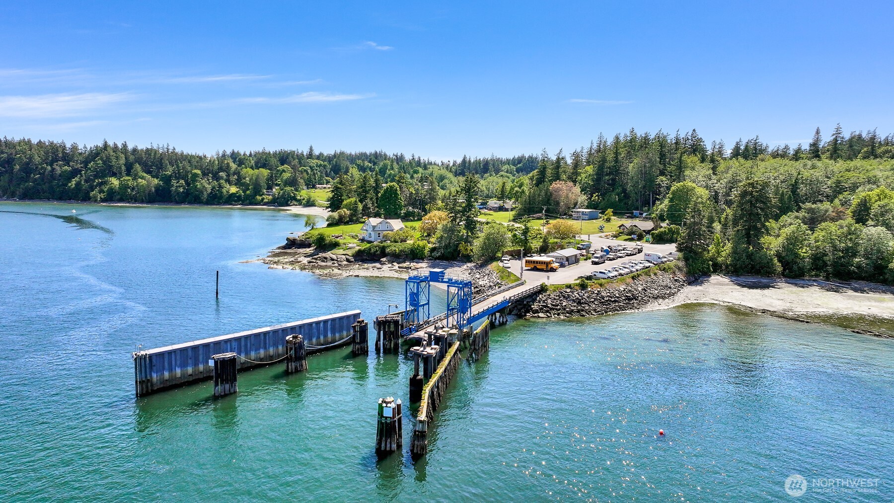 2093 Granger Way Lummi Island, WA 98262 - Photo 29 of 35 a view of a lake with a yard