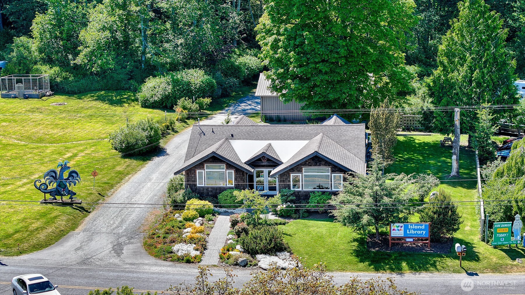 2093 Granger Way Lummi Island, WA 98262 - Photo 30 of 35 a view of house with a yard