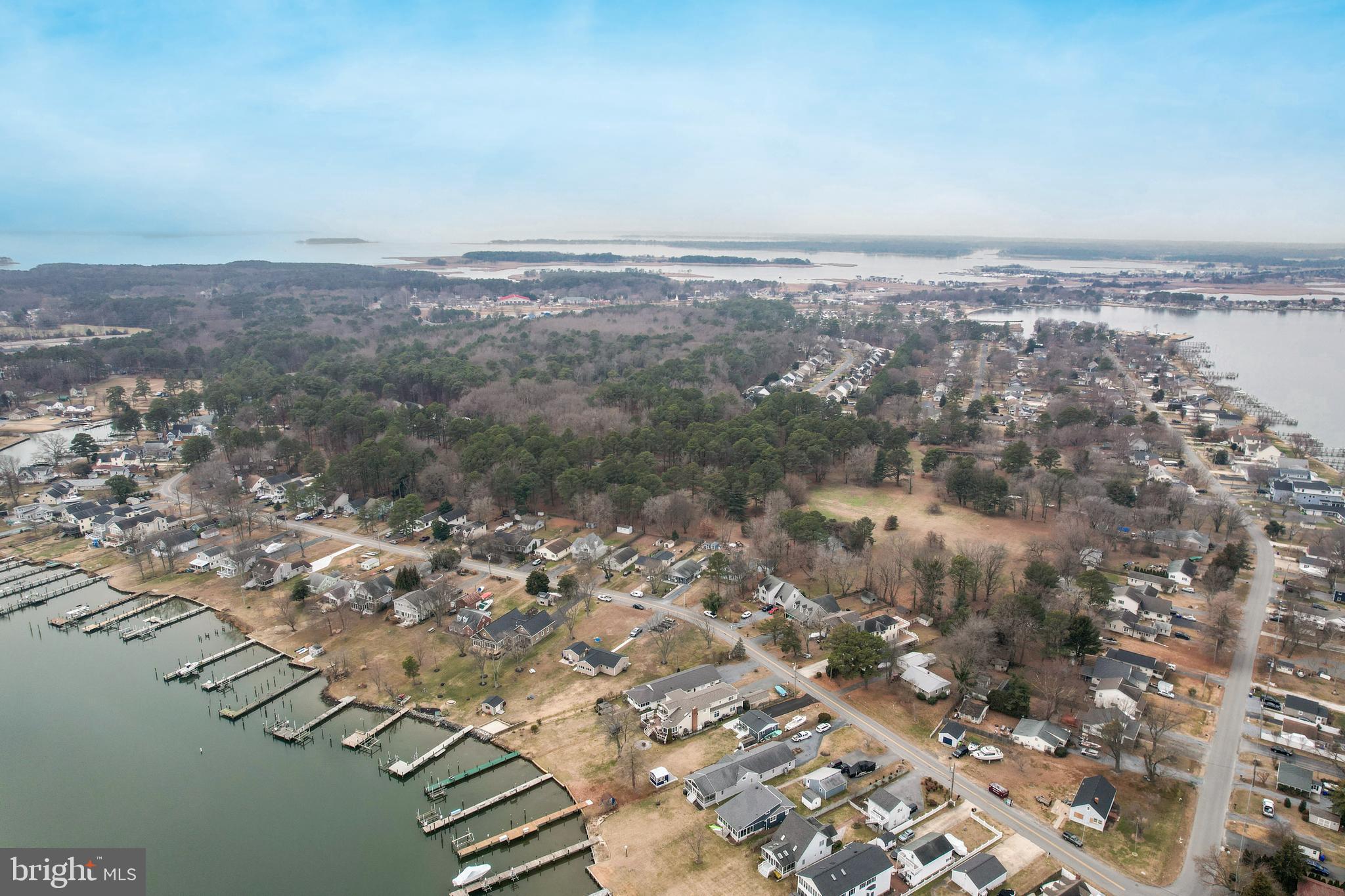 648 Chester River Beach Road Grasonville, MD 21638 - Photo 45 of 62 an aerial view of house with yard and mountain view in back
