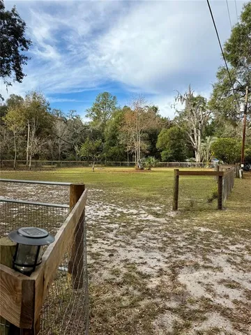 a view of a lake with a terrace