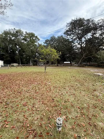 a view of open space with a yard