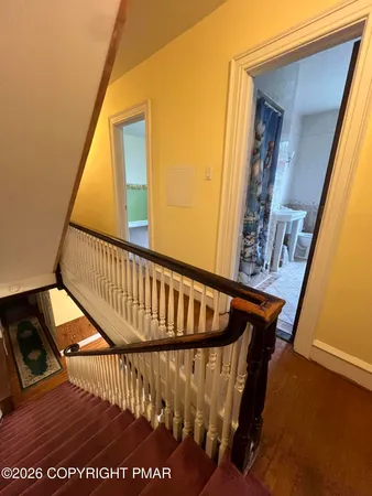 a view of a room with window
