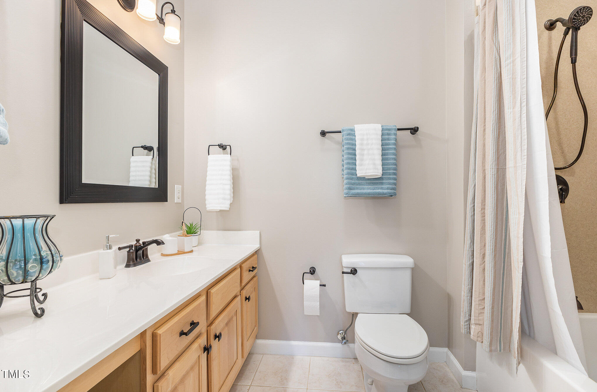2308 Mt Vernon Church Road Raleigh, NC 27614 - Photo 26 of 59 a bathroom with a toilet sink and mirror