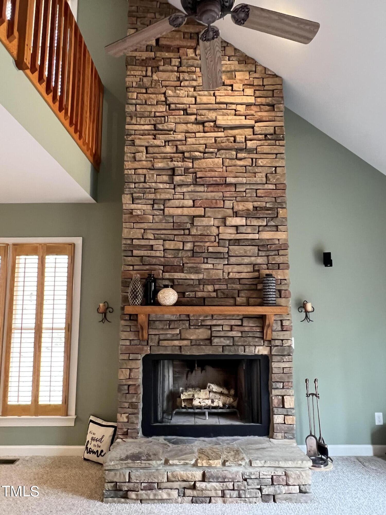 2308 Mt Vernon Church Road Raleigh, NC 27614 - Photo 8 of 59 a view of fireplace with window